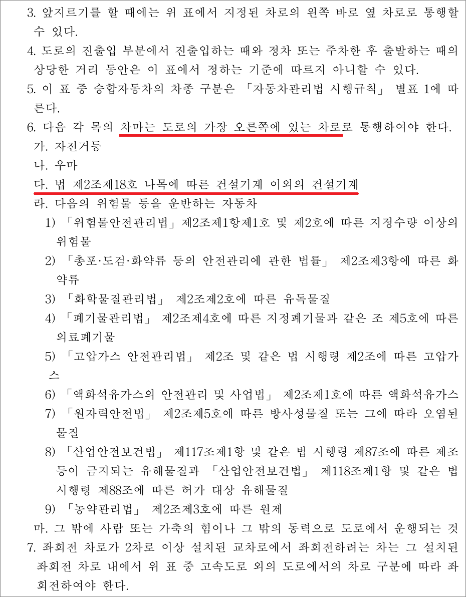 굴착기운전기능사 필기시험 기출문제 - 법 제2조제18호나목에 따른 건설기계 이외.