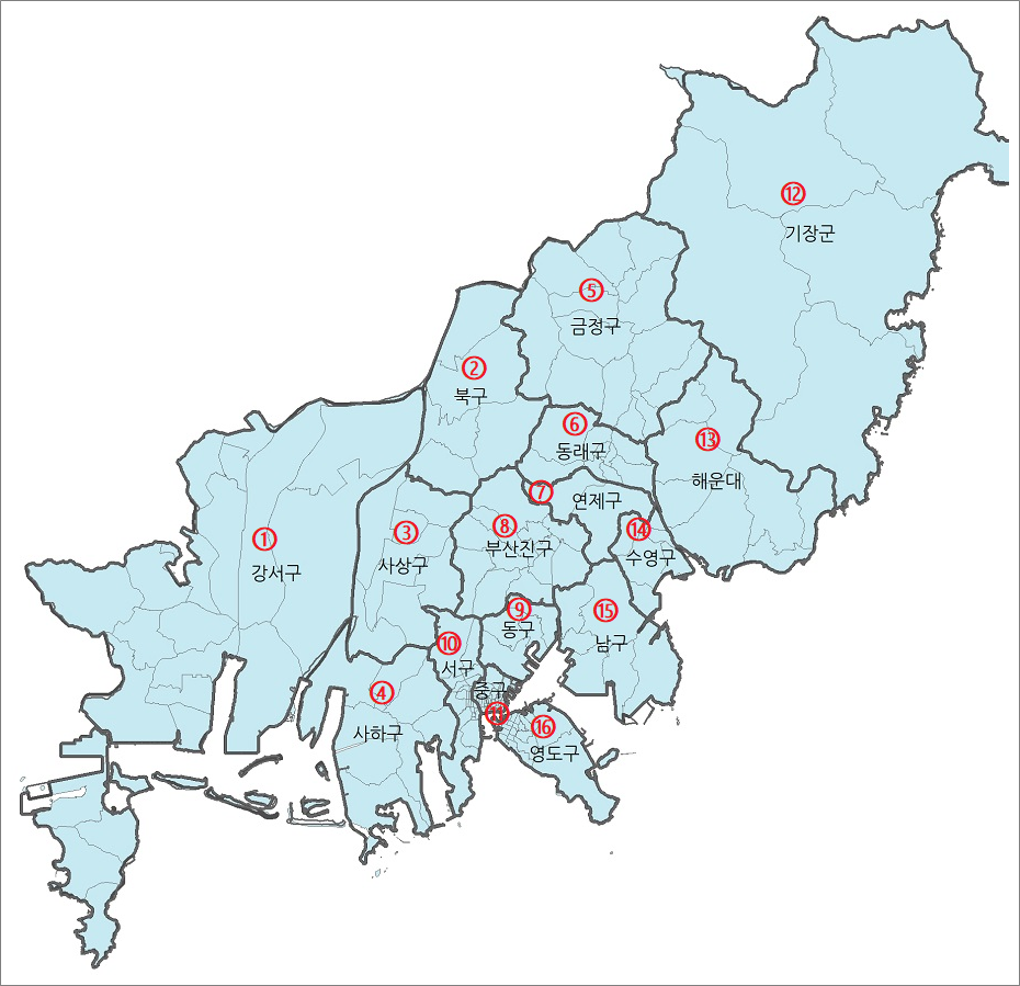 택시운전자격증 자격시험 부산지리.